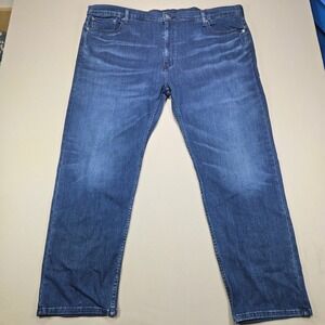 Levi's Jeans 502 Taper Performance Stretch Blue Denim Mens 48x34
